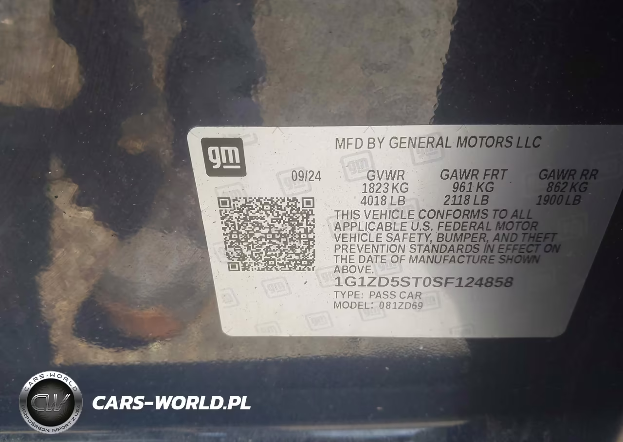 2025 Chevrolet Malibu Fwd 1Lt VIN:1G1ZD5ST0SF124858 - 9