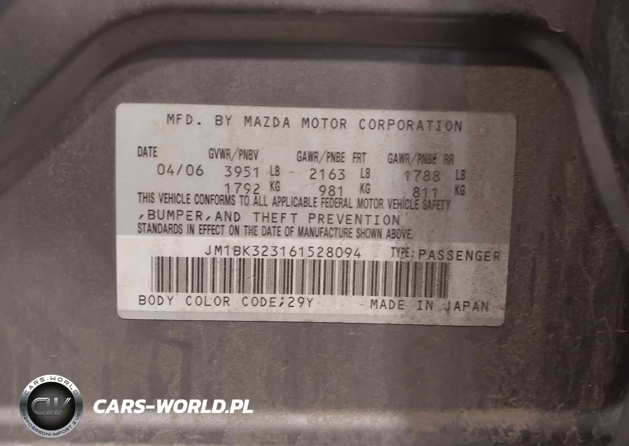 2006 Mazda Mazda3 S Touring VIN:JM1BK323161528094 - 9