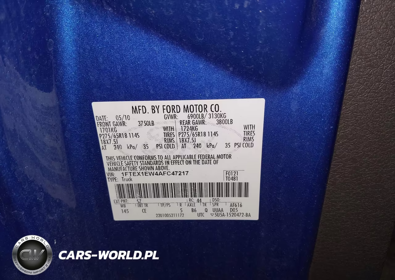 2010 Ford F-150 Stx-Xl VIN:1FTEX1EW4AFC47217 - 9