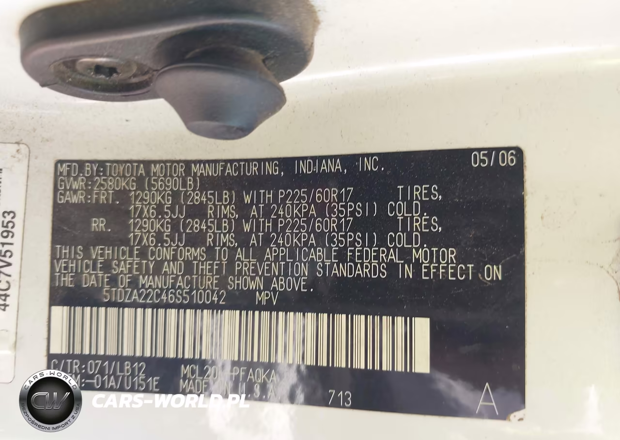 2006 Toyota Sienna Xle Limited VIN:5TDZA22C46S510042 - 9