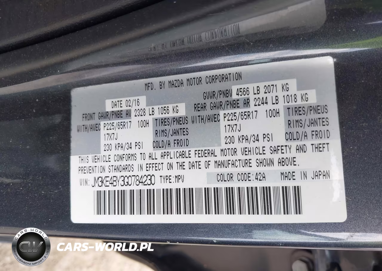 2016 Mazda Cx-5 Sport VIN:JM3KE4BY3G0784230 - 9