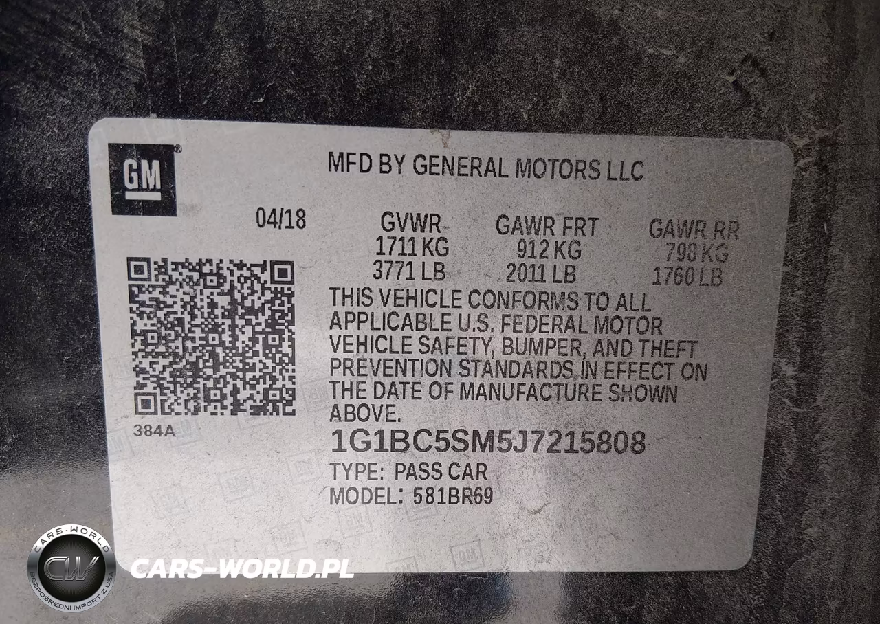 2018 Chevrolet Cruze Ls Auto VIN:1G1BC5SM5J7215808 - 9