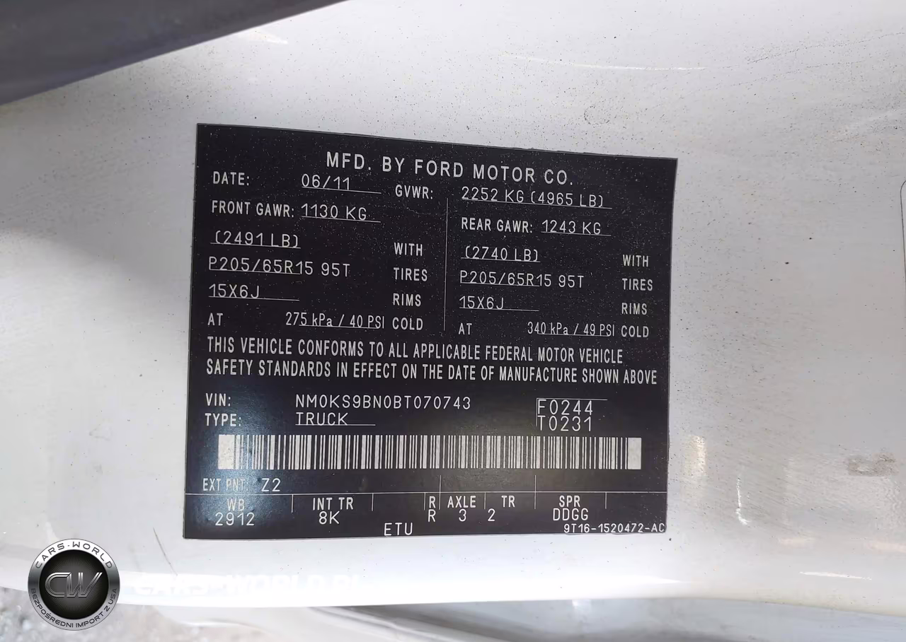 2011 Ford Transit Connect Xlt VIN:NM0KS9BN0BT070743 - 9