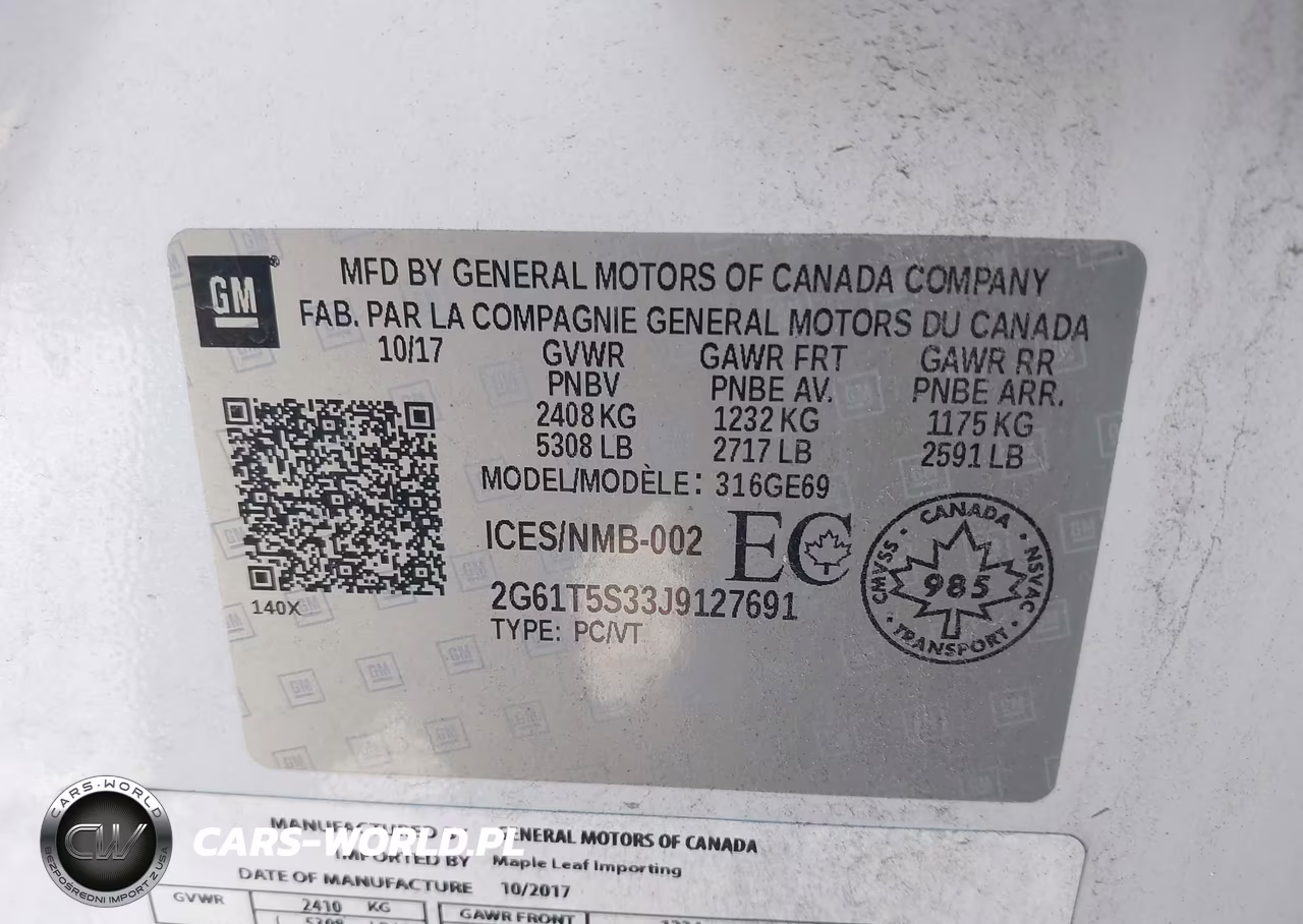 2018 Cadillac Xts Platinum VIN:2G61T5S33J9127691 - 9