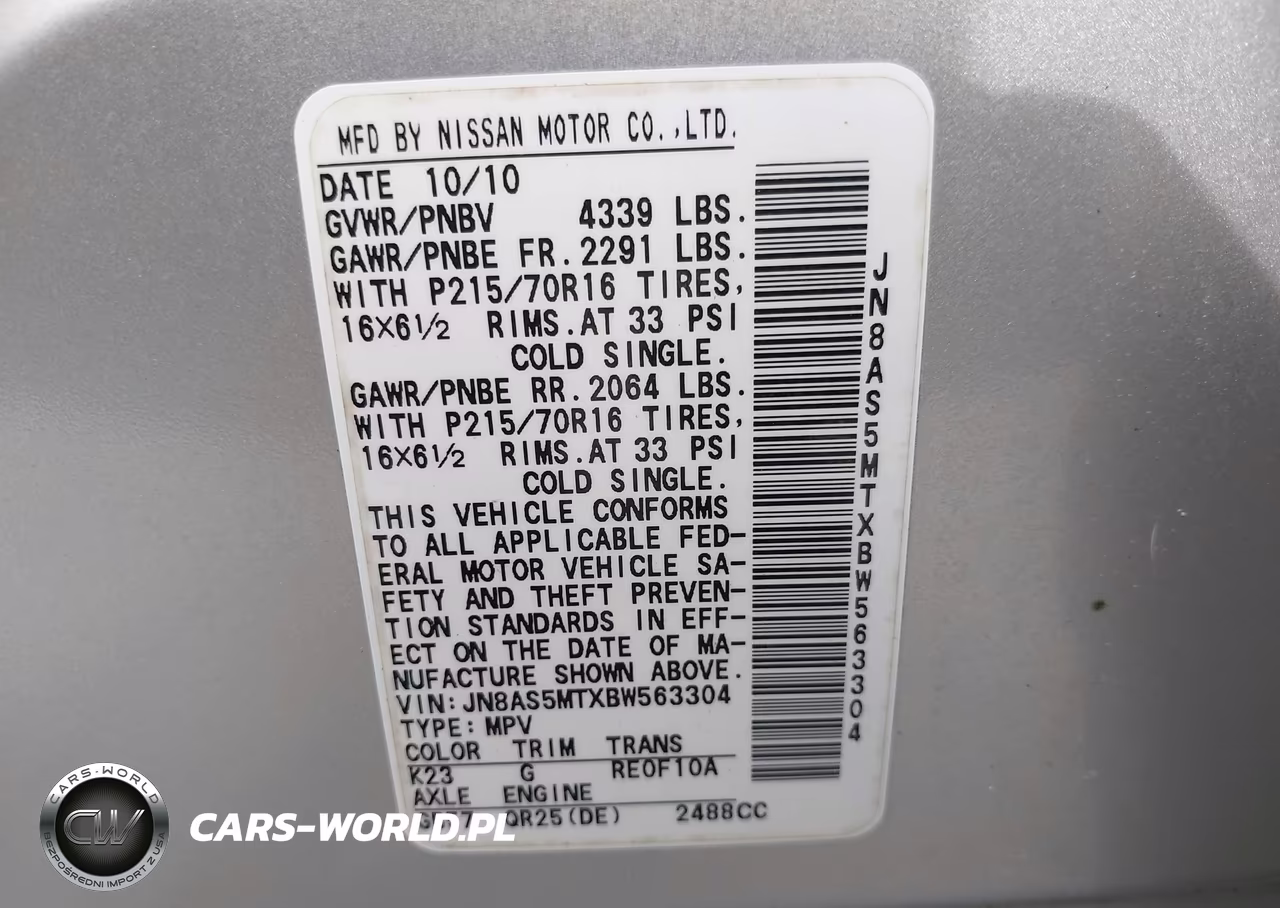 2011 Nissan Rogue S VIN:JN8AS5MTXBW563304 - 9