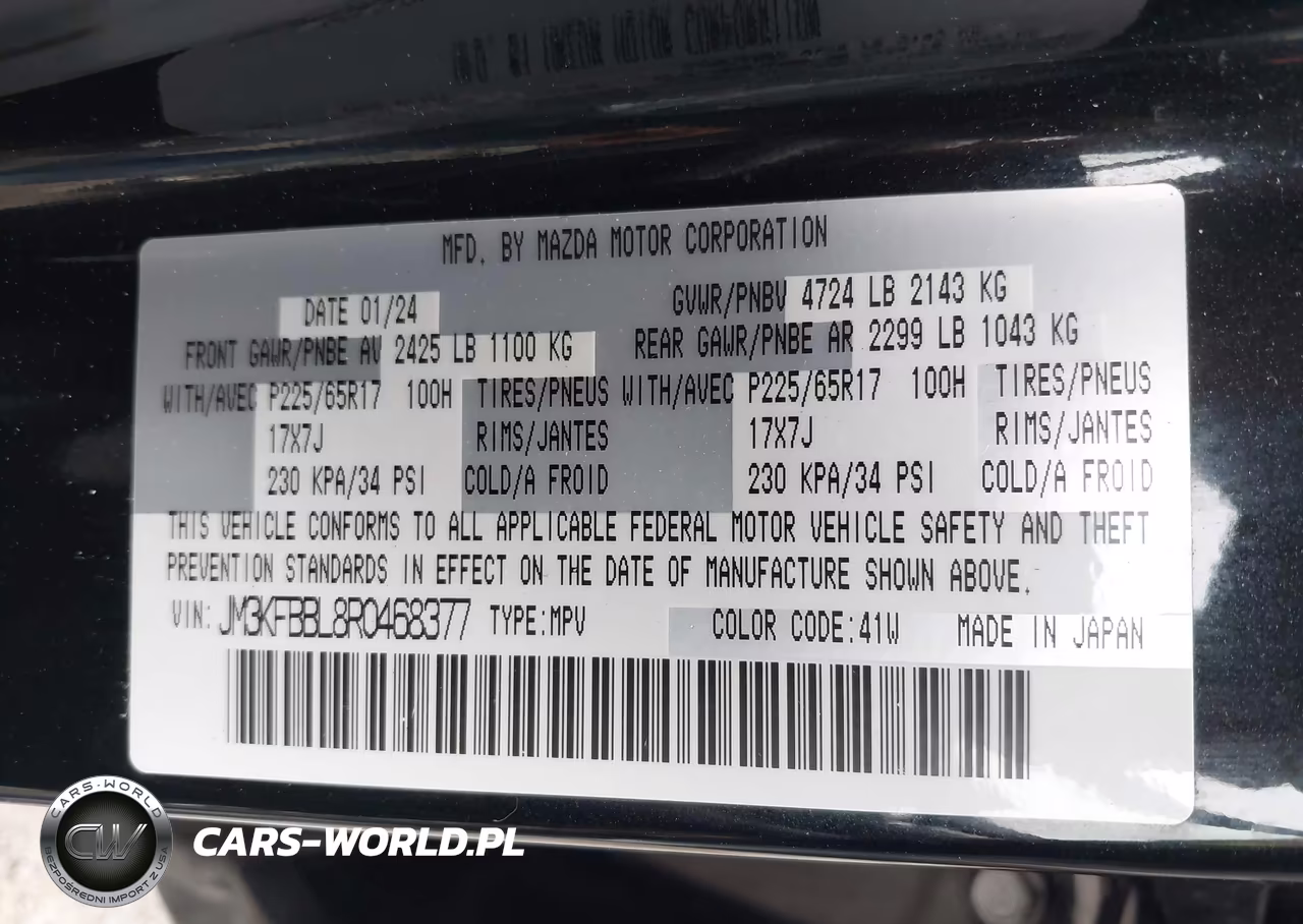 2024 Mazda Cx-5 2.5 S Select VIN:JM3KFBBL8R0468377 - 9