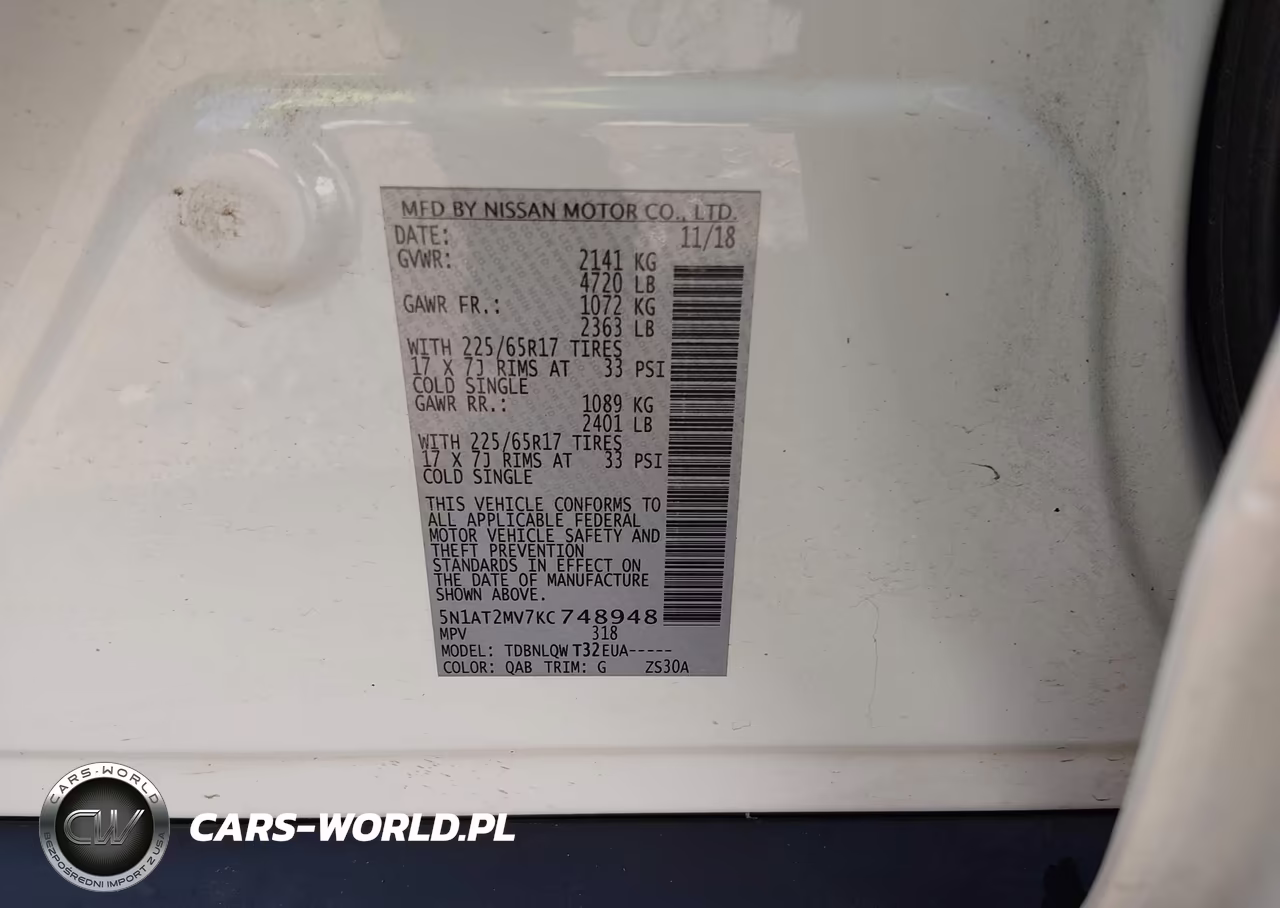 2019 Nissan Rogue Sv VIN:5N1AT2MV7KC748948 - 9
