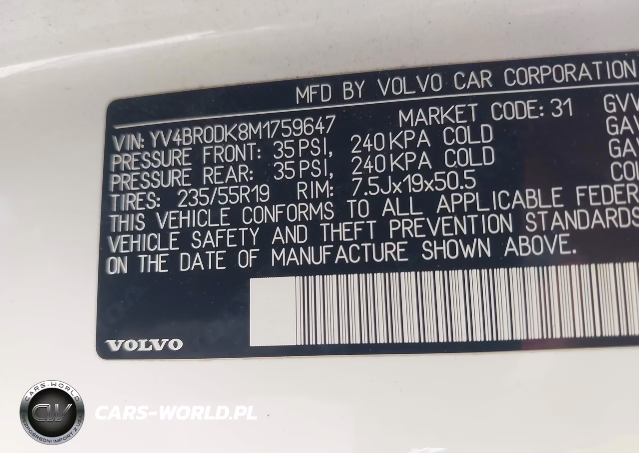 2021 Volvo Xc60 Recharge Plug-In Hybrid T8 Inscription Expression VIN:YV4BR0DK8M1759647 - 9
