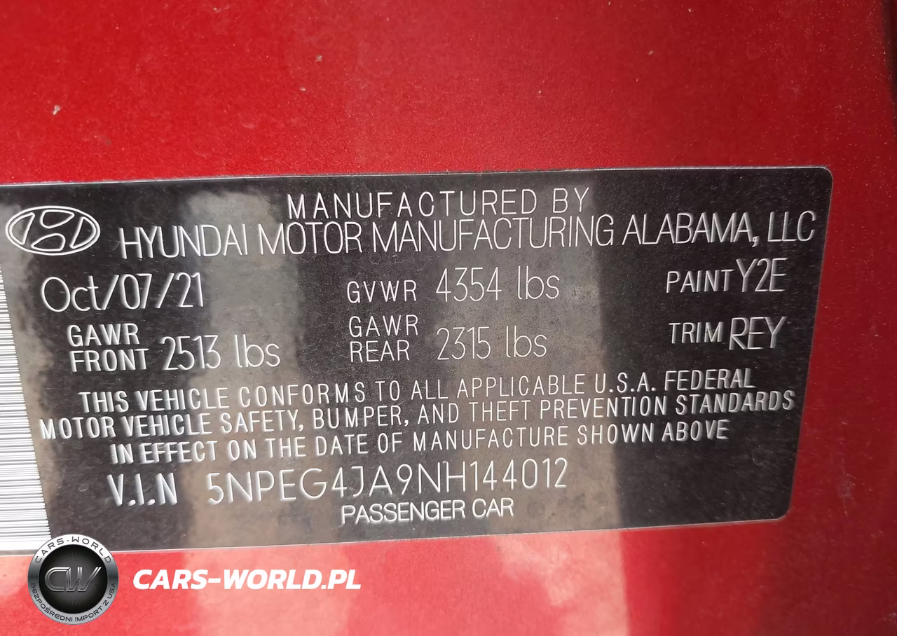 2022 Hyundai Sonata Se VIN:5NPEG4JA9NH144012 - 9