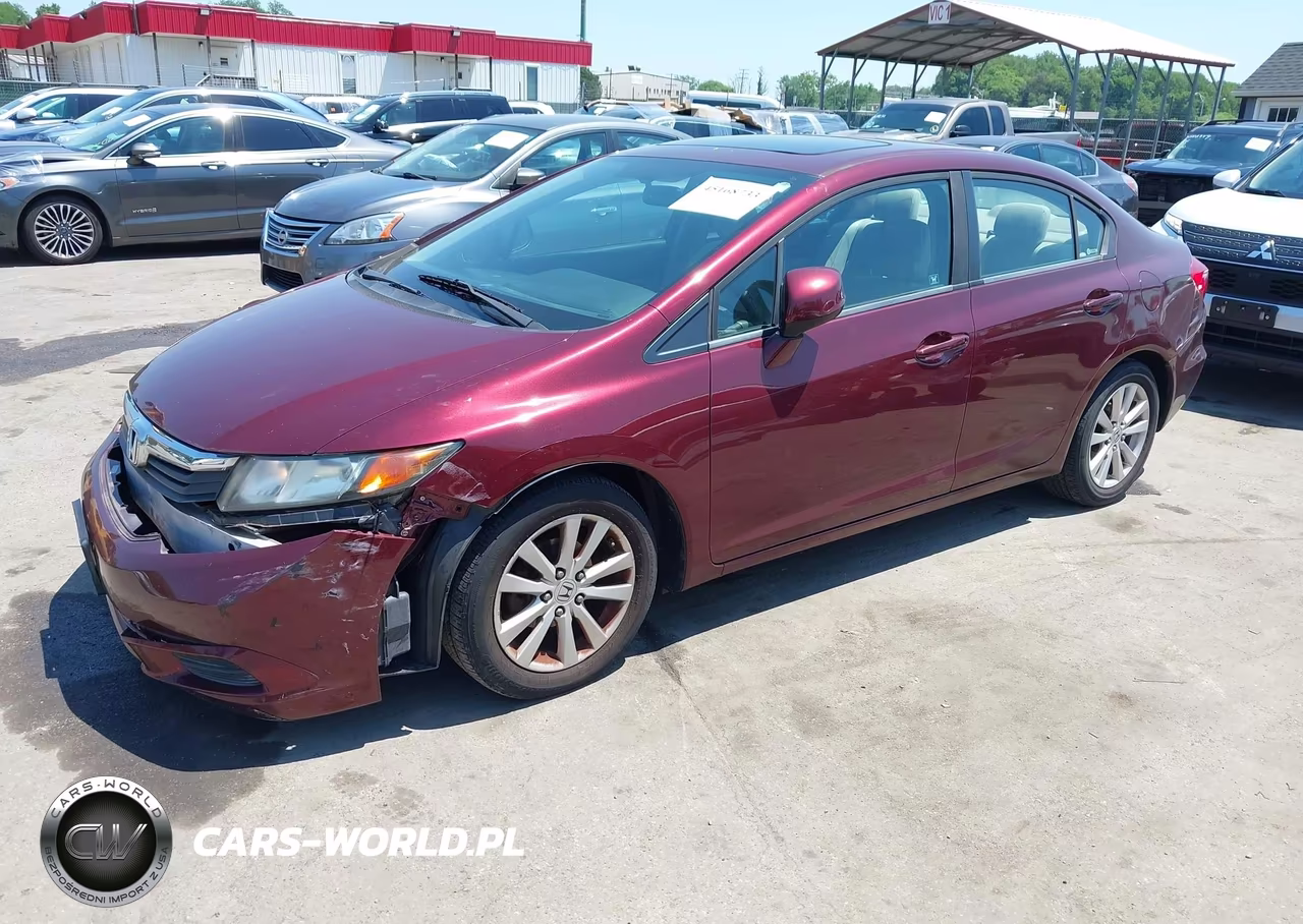 2012 Honda Civic Ex VIN:2HGFB2F87CH509016 - 2