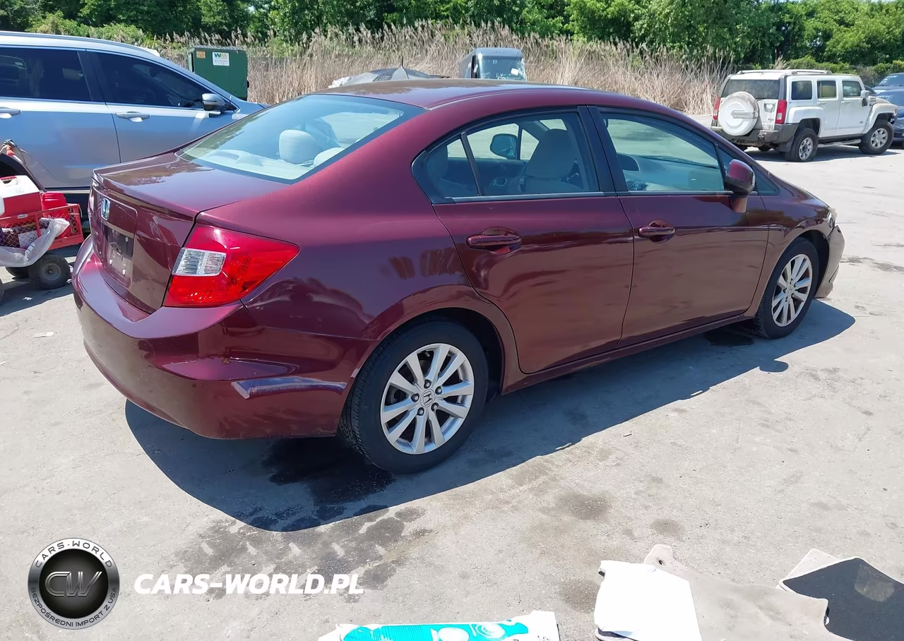 2012 Honda Civic Ex VIN:2HGFB2F87CH509016 - 4