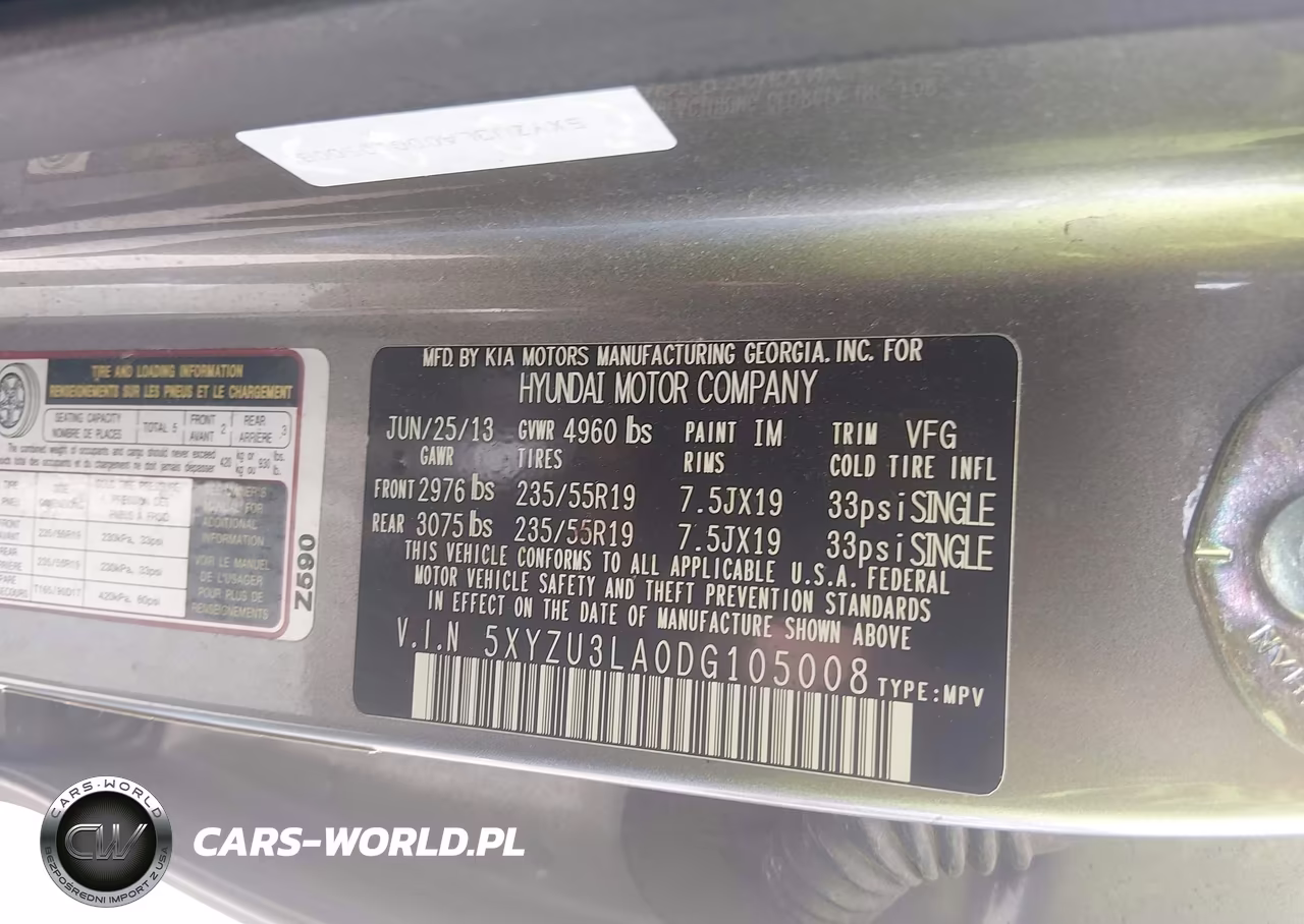 2013 Hyundai Santa Fe Sport 2.0T VIN:5XYZU3LA0DG105008 - 9