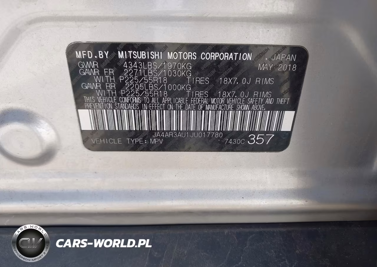 2018 Mitsubishi Outlander Sport 2.0 Es VIN:JA4AR3AU1JU017780 - 9