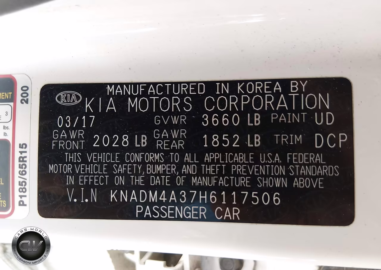 2017 Kia Rio Lx VIN:KNADM4A37H6117506 - 9