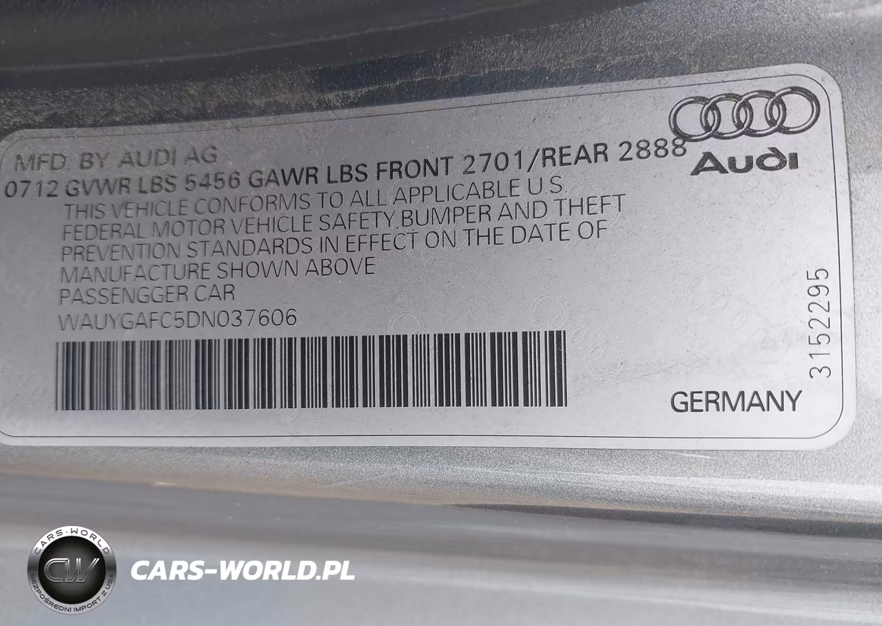 2013 Audi A7 3.0T Premium VIN:WAUYGAFC5DN037606 - 9