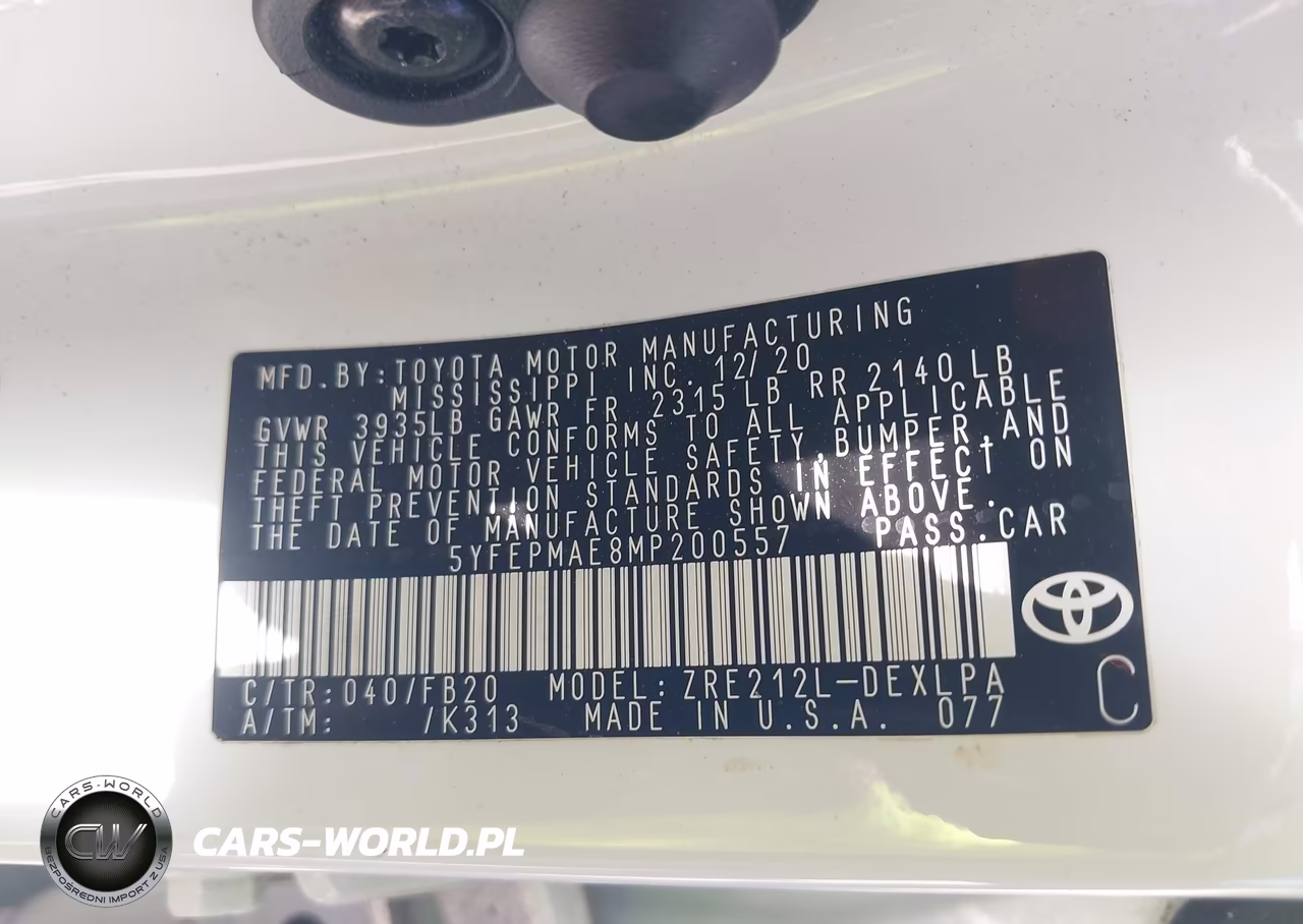 2021 Toyota Corolla Le VIN:5YFEPMAE8MP200557 - 9
