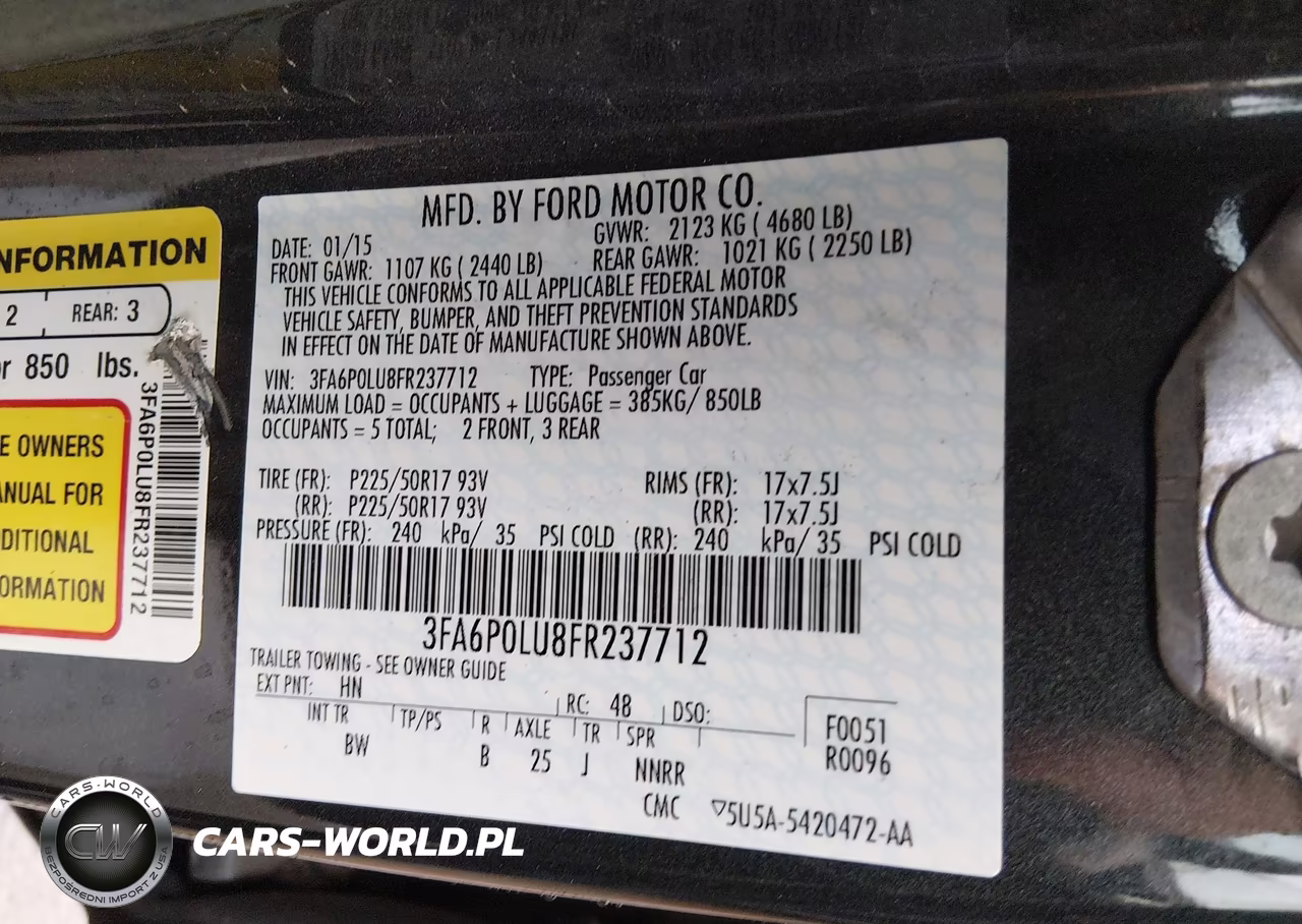 2015 Ford Fusion Hybrid Se VIN:3FA6P0LU8FR237712 - 9