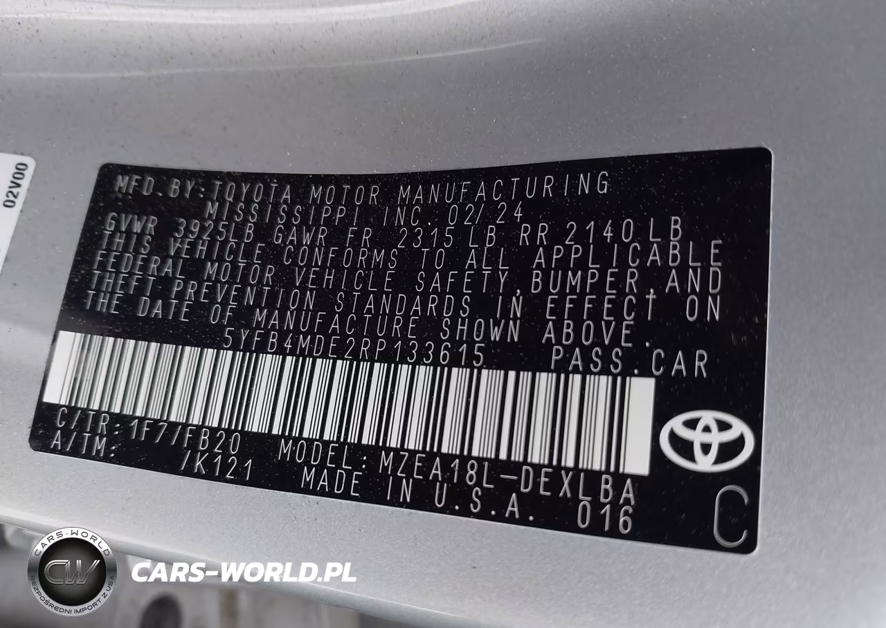 2024 Toyota Corolla Le VIN:5YFB4MDE2RP133615 - 9