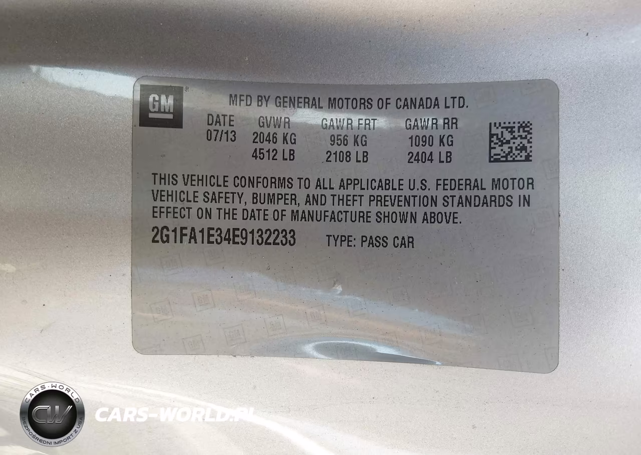 2014 Chevrolet Camaro 2Ls VIN:2G1FA1E34E9132233 - 9