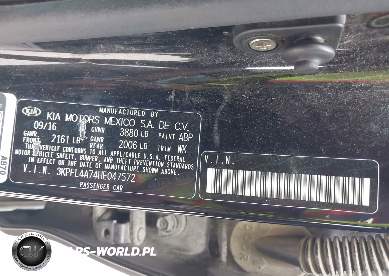 2017 Kia Forte Lx VIN:3KPFL4A74HE047572 - 9