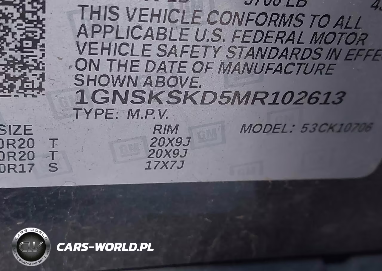 2021 Chevrolet Tahoe 4Wd Premier VIN:1GNSKSKD5MR102613 - 9