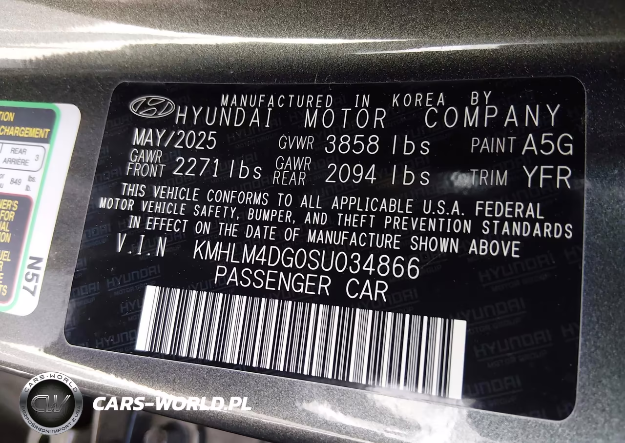2025 Hyundai Elantra Sel Sport VIN:KMHLM4DG0SU034866 - 9