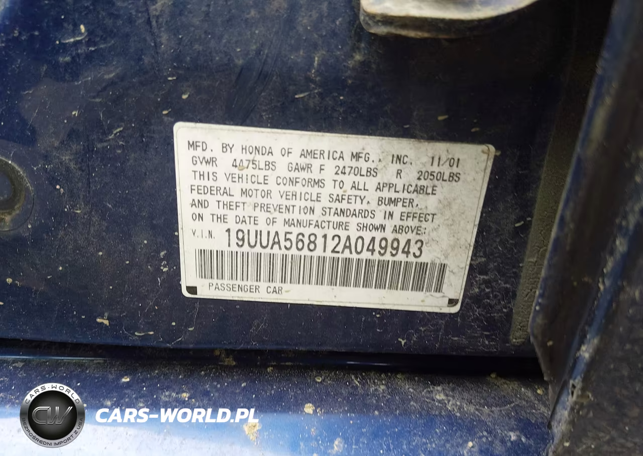 2002 Acura Tl 3.2 Type S VIN:19UUA56812A049943 - 9