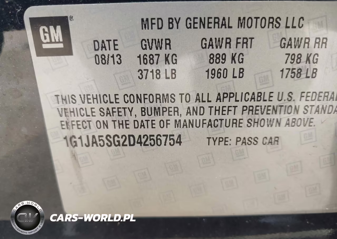 2013 Chevrolet Sonic Ls Auto VIN:1G1JA5SG2D4256754 - 9
