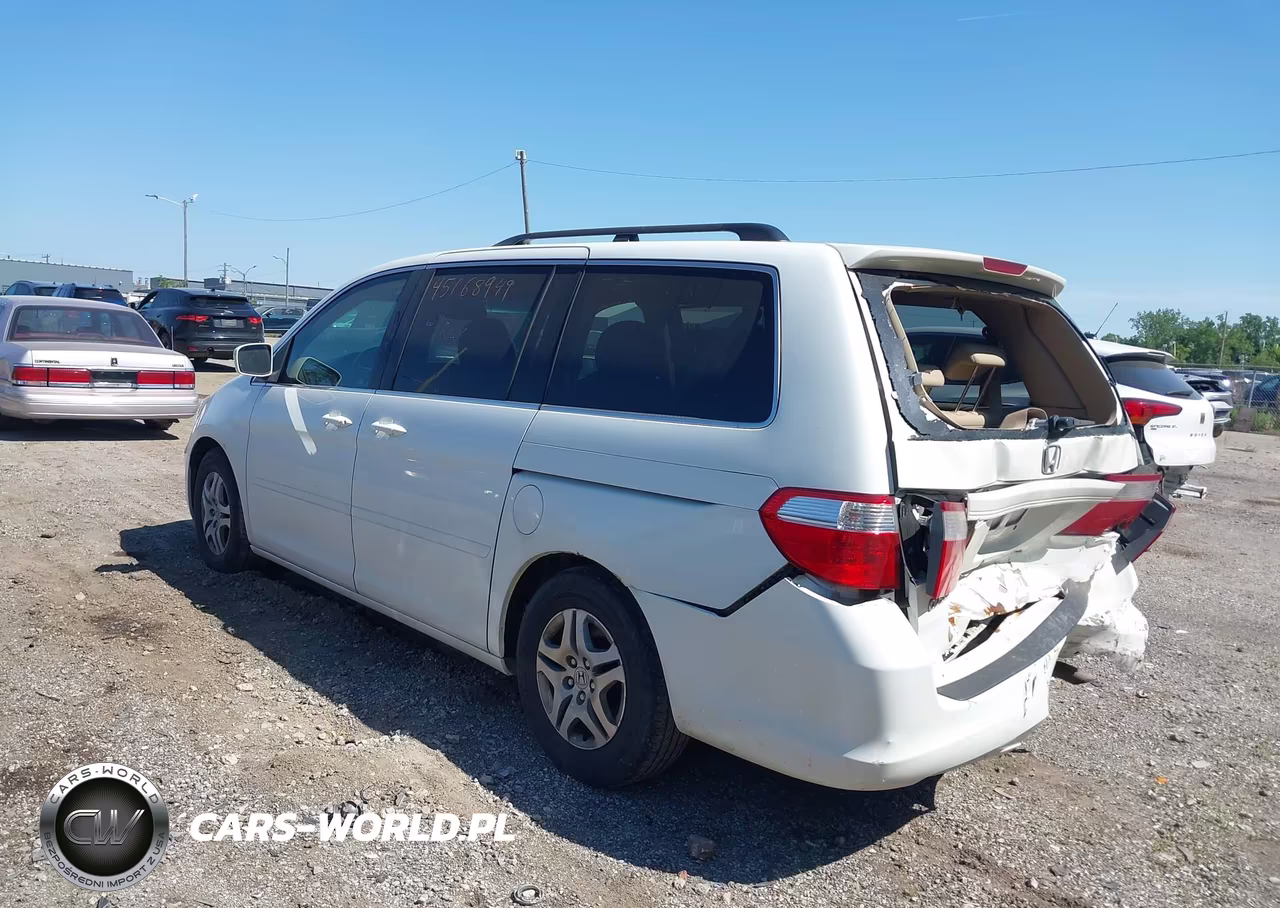 2007 Honda Odyssey Ex-L VIN:5FNRL387X7B454396 - 3