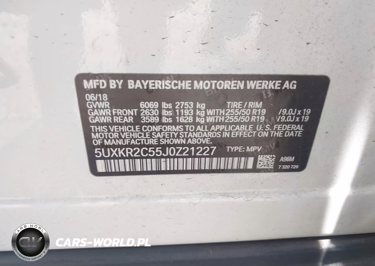 2018 BMW X5 Sdrive35I VIN:5UXKR2C55J0Z21227 - 9