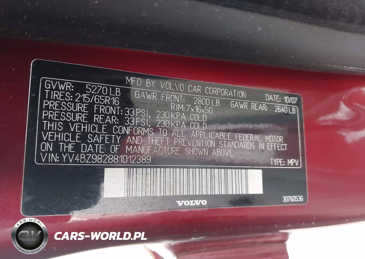 2008 Volvo Xc70 3.2 VIN:YV4BZ982881012389 - 9