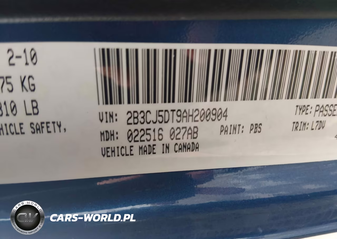 2010 Dodge Challenger R-T VIN:2B3CJ5DT9AH200904 - 9