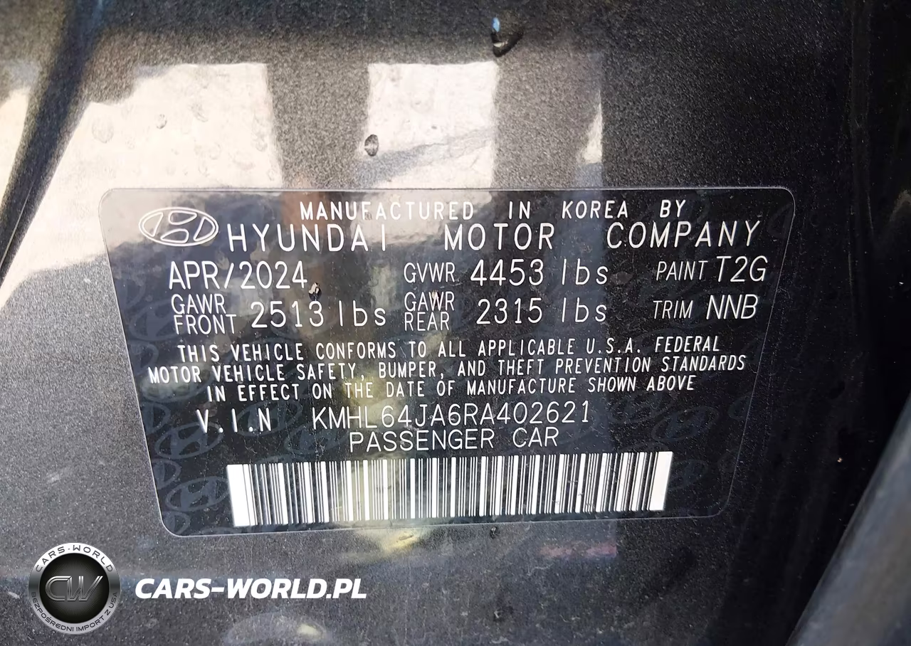 2024 Hyundai Sonata Sel VIN:KMHL64JA6RA402621 - 9