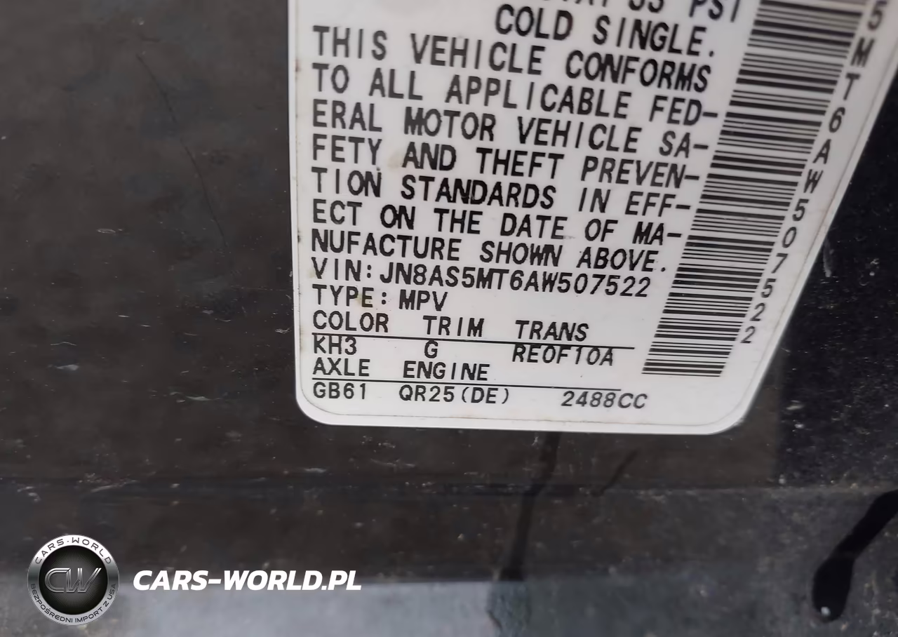 2010 Nissan Rogue S VIN:JN8AS5MT6AW507522 - 9