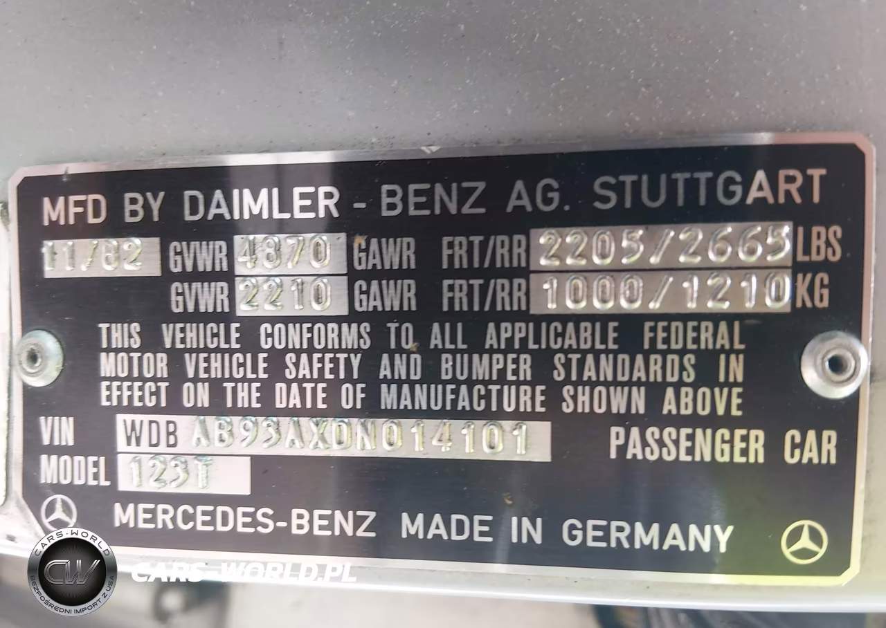1983 Mercedes-Benz 300 Tdt VIN:WDBAB93AXDN014101 - 9