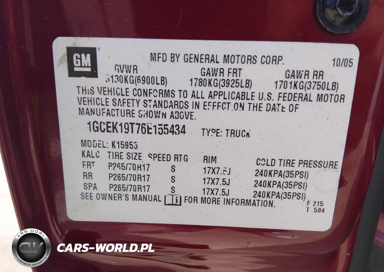 2006 Chevrolet Silverado 1500 Lt1 VIN:1GCEK19T76E155434 - 9