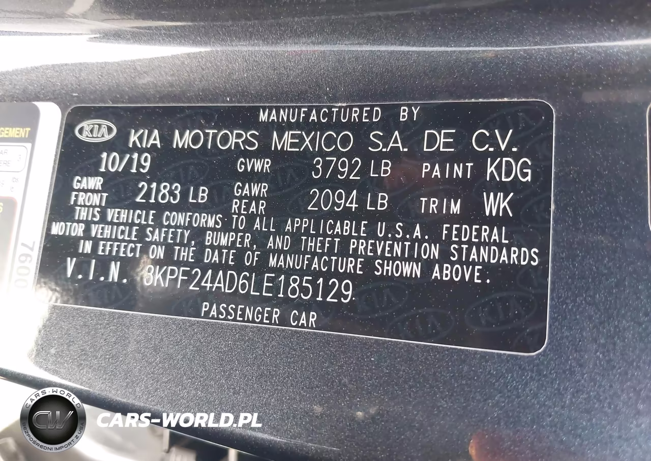 2020 Kia Forte Fe VIN:3KPF24AD6LE185129 - 9