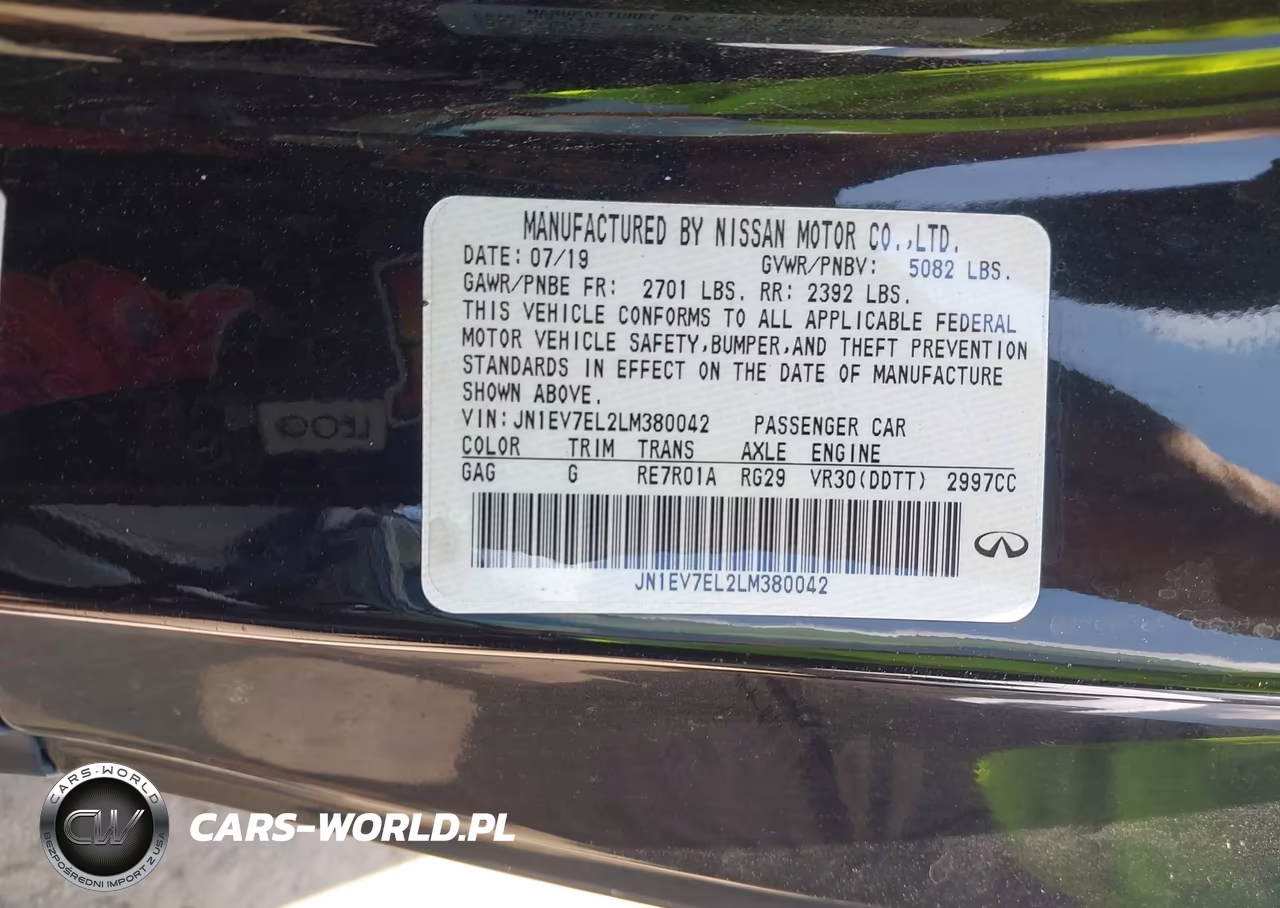 2020 Infiniti Q60 Luxe Awd VIN:JN1EV7EL2LM380042 - 9