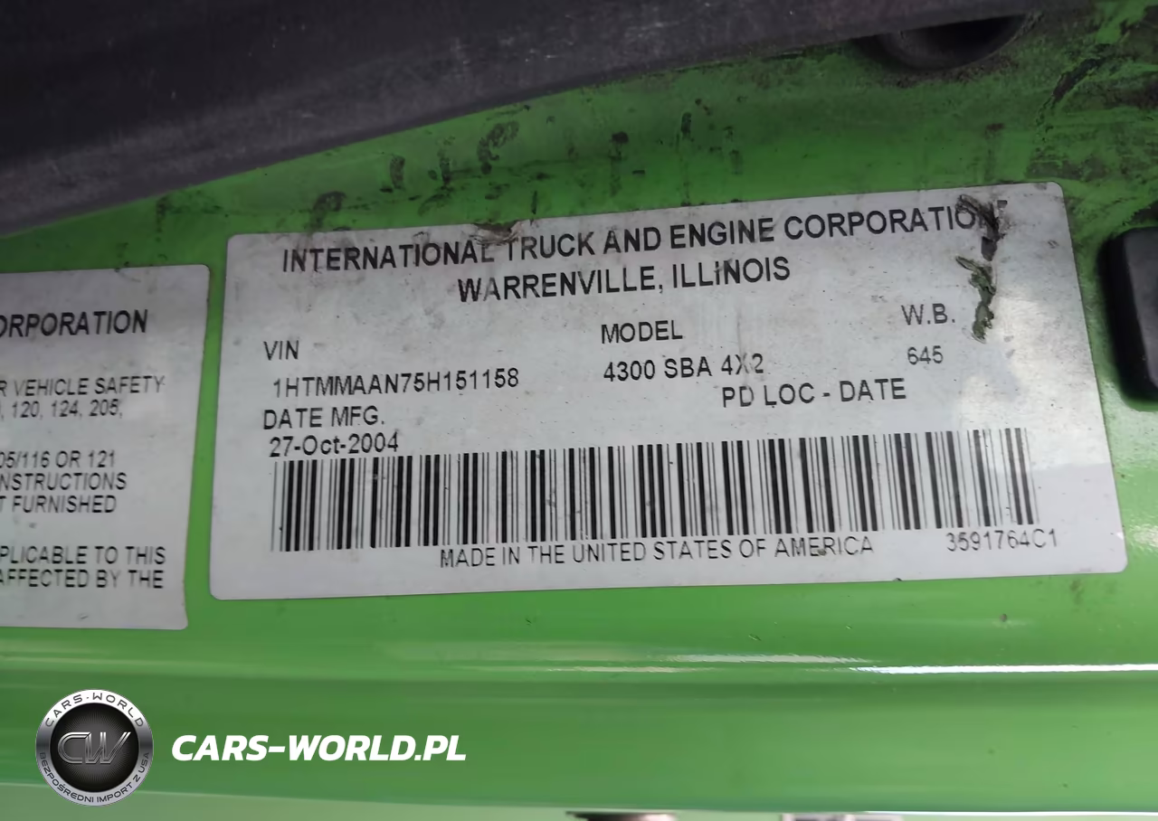 2005 International 4000 4300 VIN:1HTMMAAN75H151158 - 8
