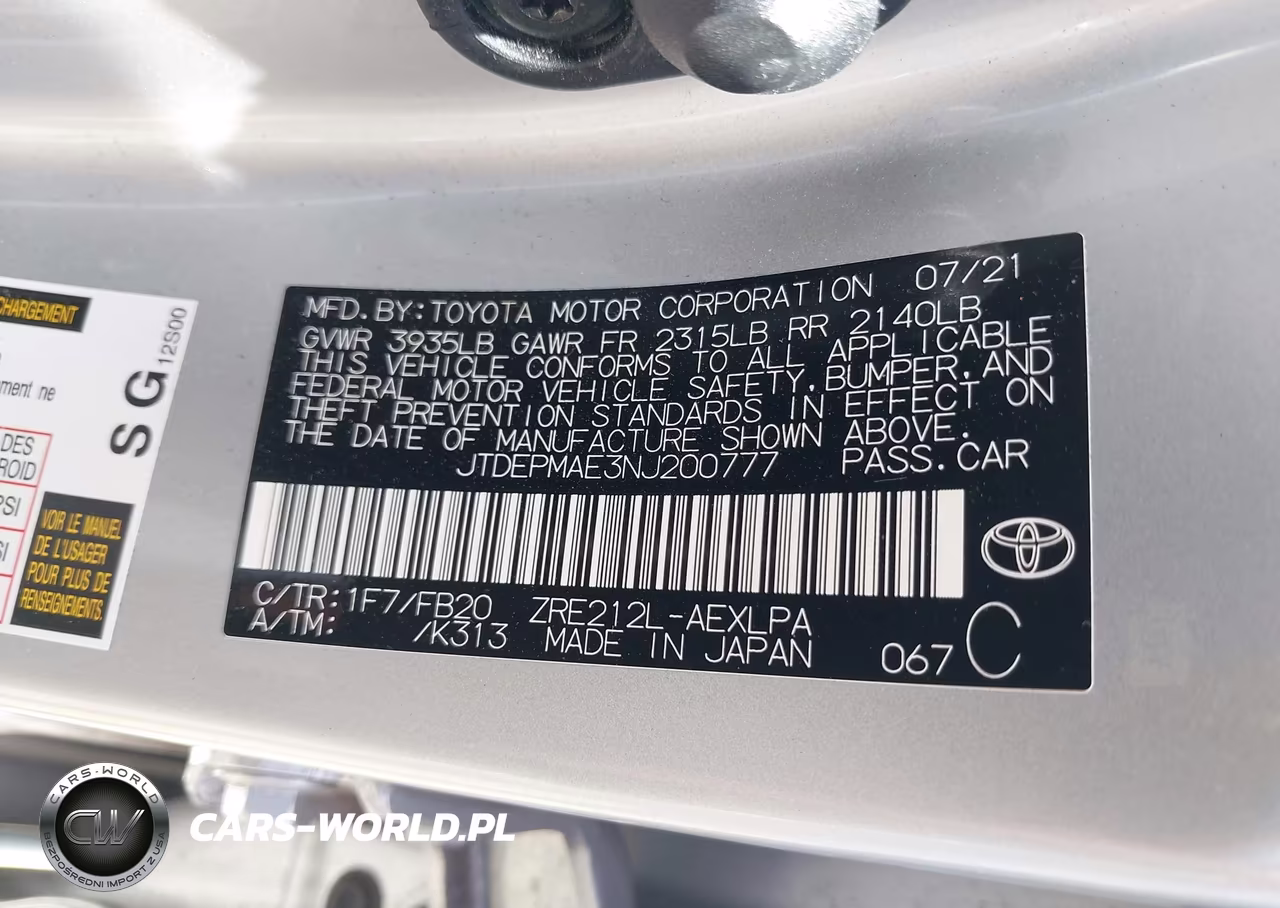 2022 Toyota Corolla Le VIN:JTDEPMAE3NJ200777 - 9