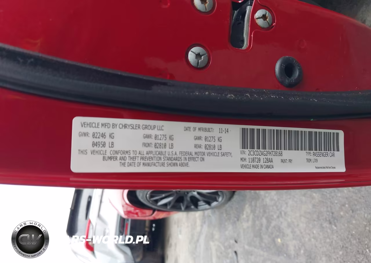 2015 Dodge Challenger Sxt VIN:2C3CDZAG2FH728168 - 9