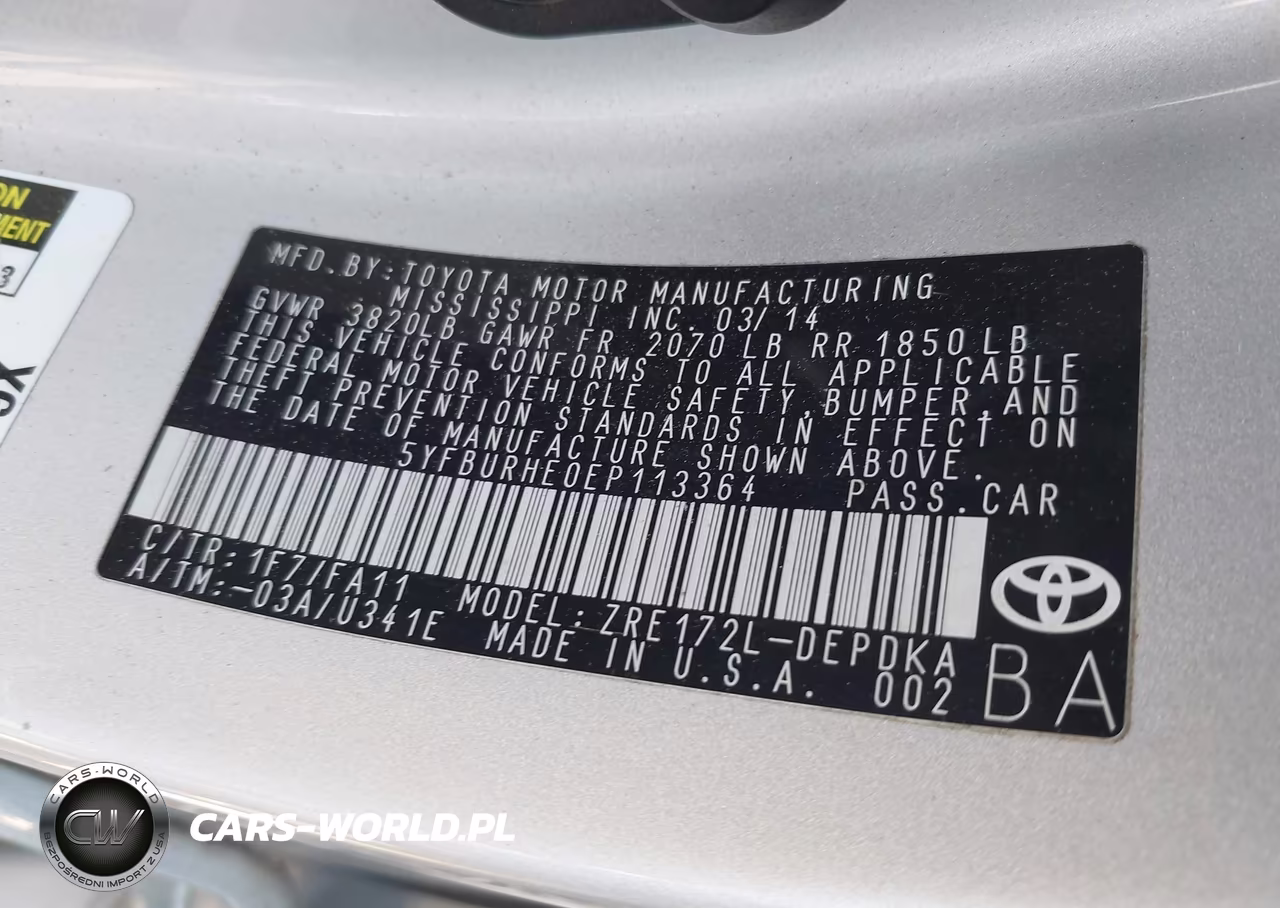 2014 Toyota Corolla L VIN:5YFBURHE0EP113364 - 9