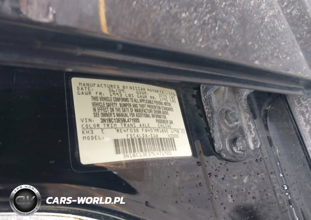 2009 Nissan Versa 1.8S VIN:3N1BC13E59L471920 - 9