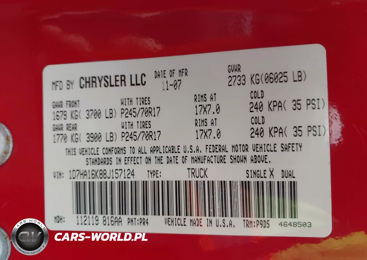 2008 Dodge Ram 1500 St-Sxt VIN:1D7HA16K88J157124 - 9