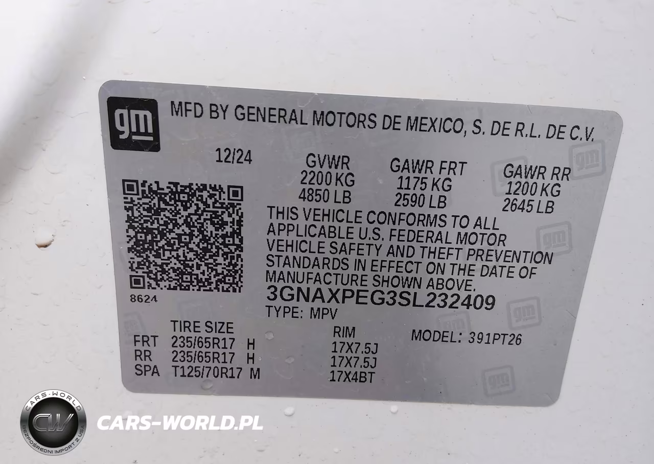 2025 Chevrolet Equinox Awd Lt VIN:3GNAXPEG3SL232409 - 9