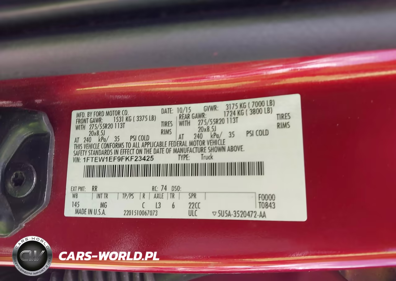 2015 Ford F-150 Xlt VIN:1FTEW1EF9FKF23425 - 9