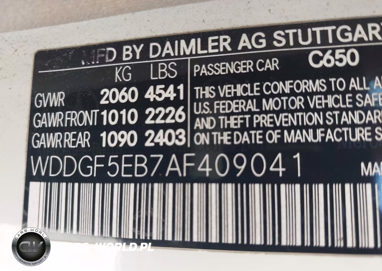 2010 Mercedes-Benz C 300 Sport VIN:WDDGF5EB7AF409041 - 9