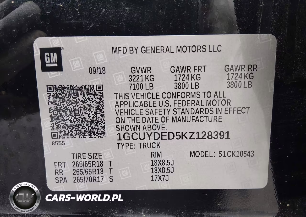 2019 Chevrolet Silverado 1500 Lt VIN:1GCUYDED5KZ128391 - 9