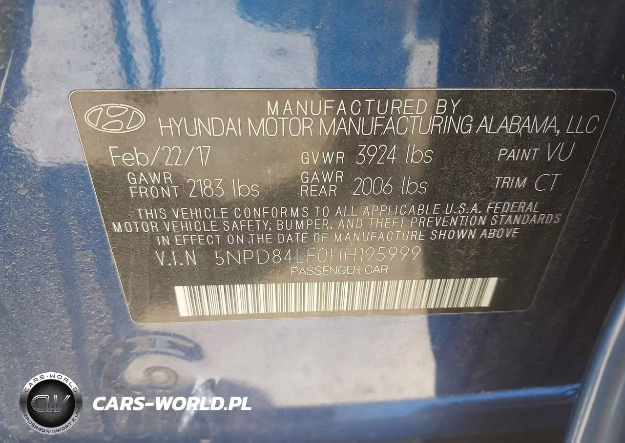 2017 Hyundai Elantra Value Edition VIN:5NPD84LF0HH195999 - 9