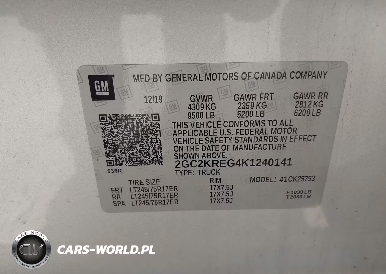 2019 Chevrolet Silverado 2500Hd Wt VIN:2GC2KREG4K1240141 - 9